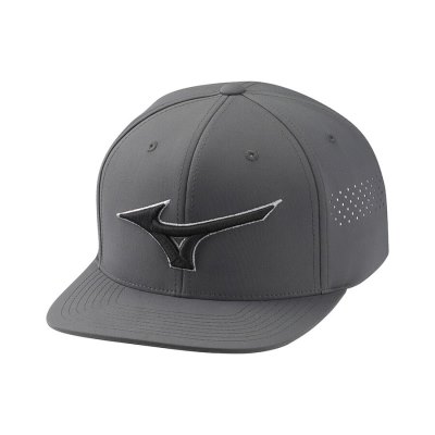 Gorra Mizuno Tour Flat Snapback Hombre - Grises Oscuro - Chile M150XVMZYC